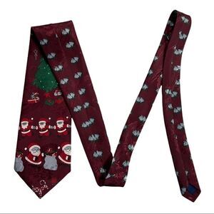 RENAISSANCE,‎ Christmas Men’s Tie, Hand Made, imported by N. B. Silk Trad Co.